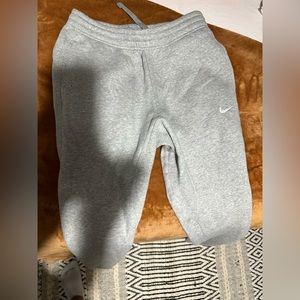 Grey Nike sweatpants